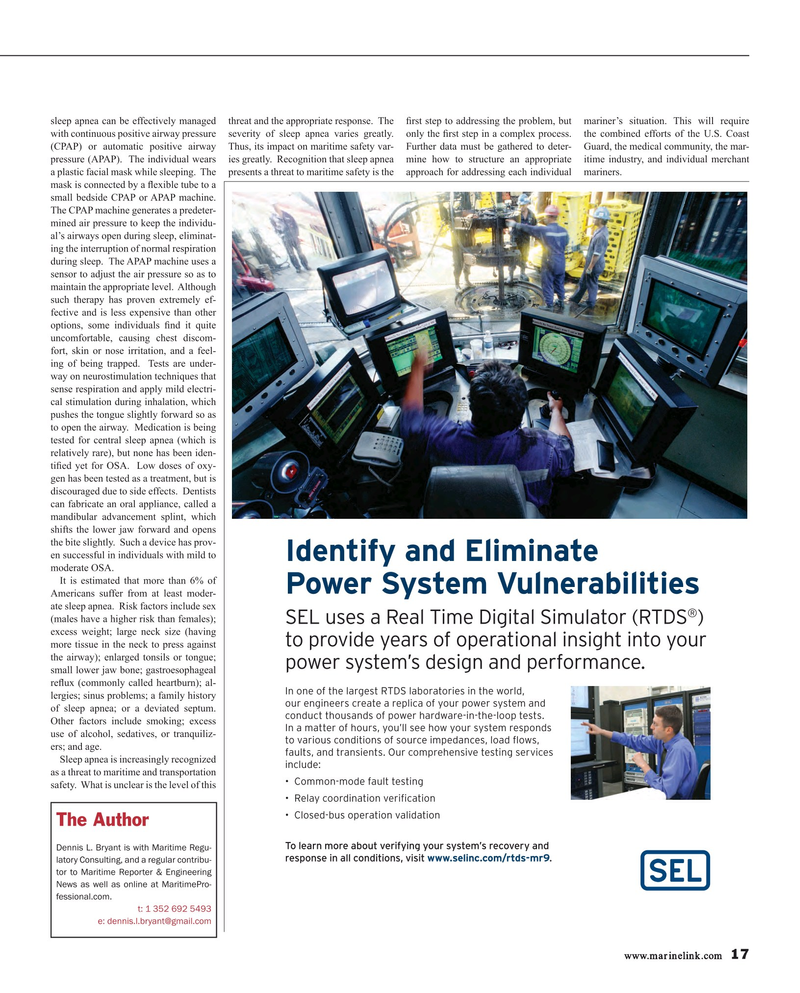 Maritime Reporter Magazine, page 17,  Sep 2015
