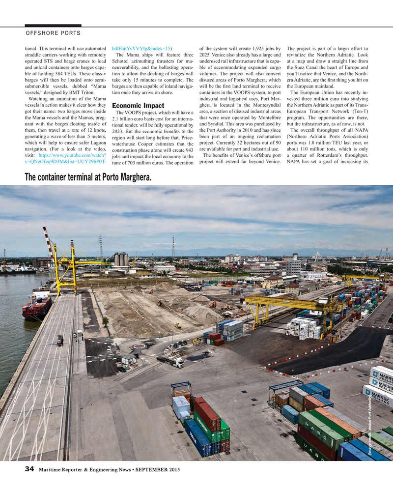 Maritime Reporter Magazine, page 34,  Sep 2015