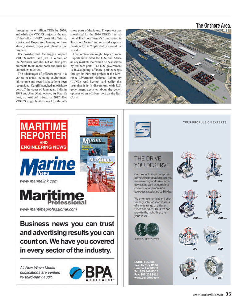 Maritime Reporter Magazine, page 35,  Sep 2015
