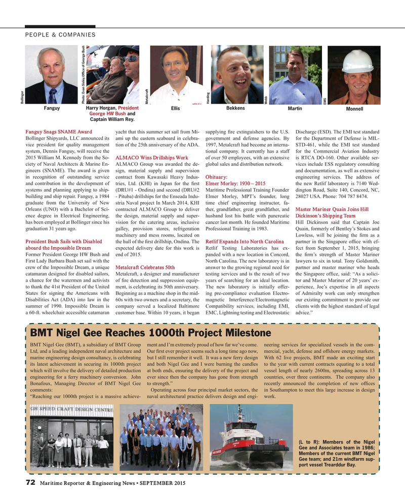 Maritime Reporter Magazine, page 72,  Sep 2015