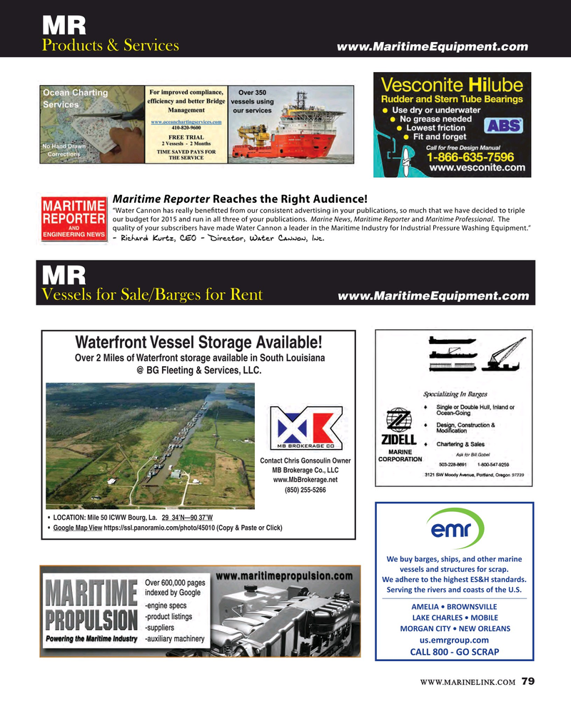 Maritime Reporter Magazine, page 79,  Sep 2015