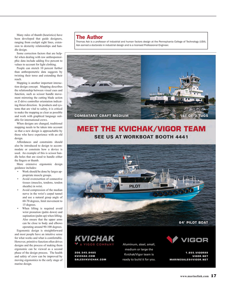 Maritime Reporter Magazine, page 17,  Oct 2015