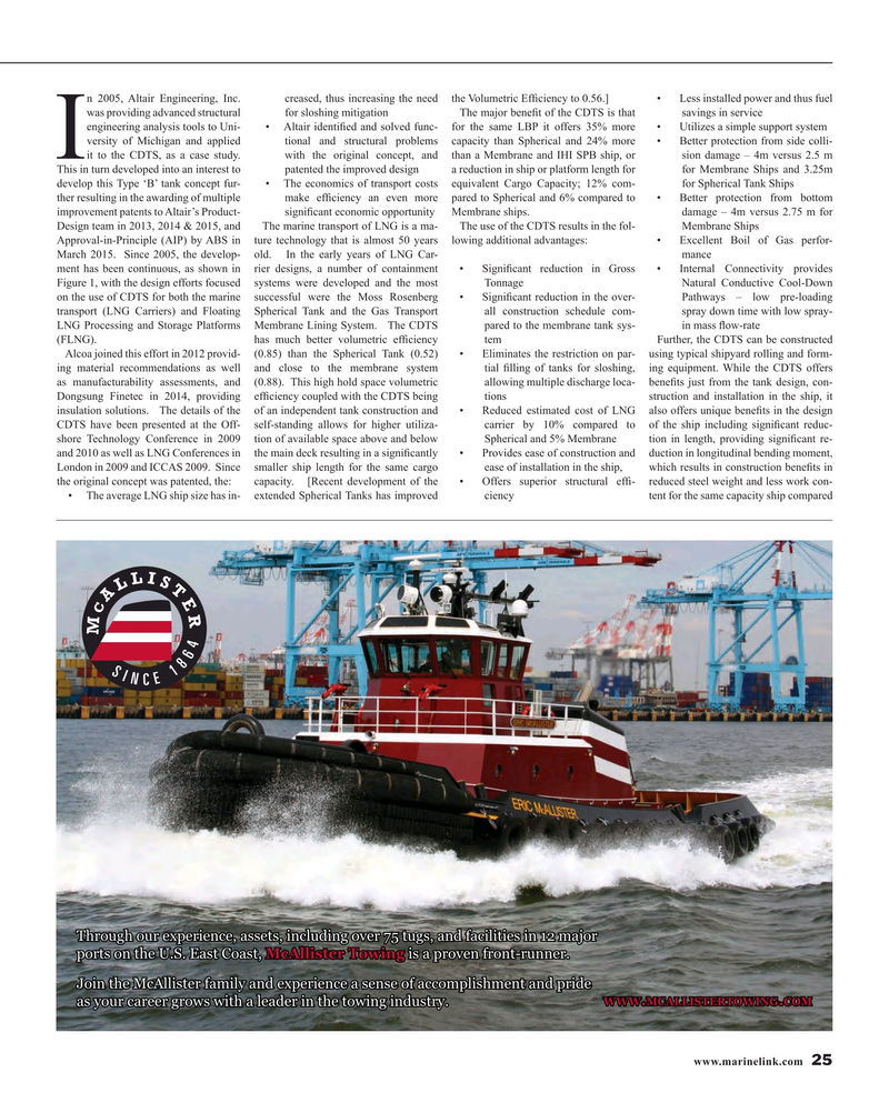 Maritime Reporter Magazine, page 25,  Oct 2015