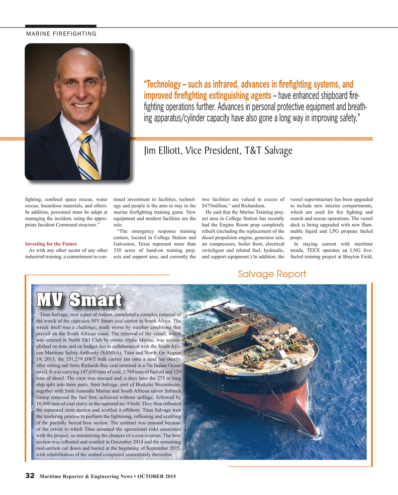 Maritime Reporter Magazine, page 32,  Oct 2015