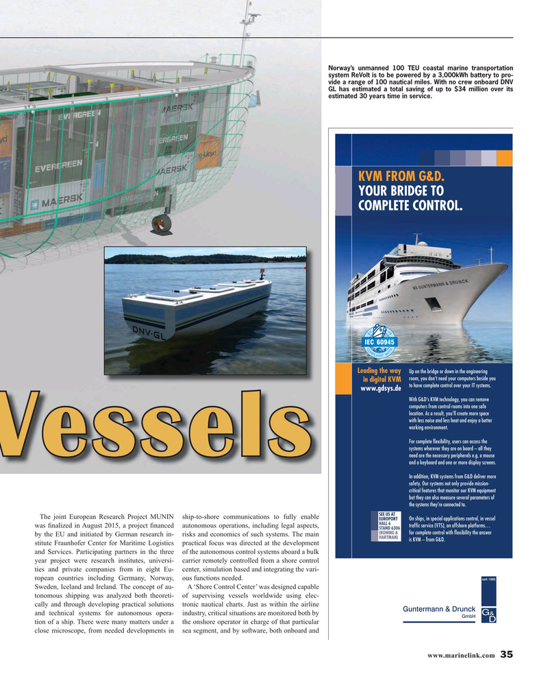 Maritime Reporter Magazine, page 35,  Oct 2015