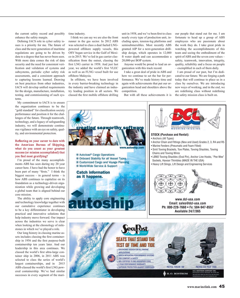 Maritime Reporter Magazine, page 45,  Oct 2015