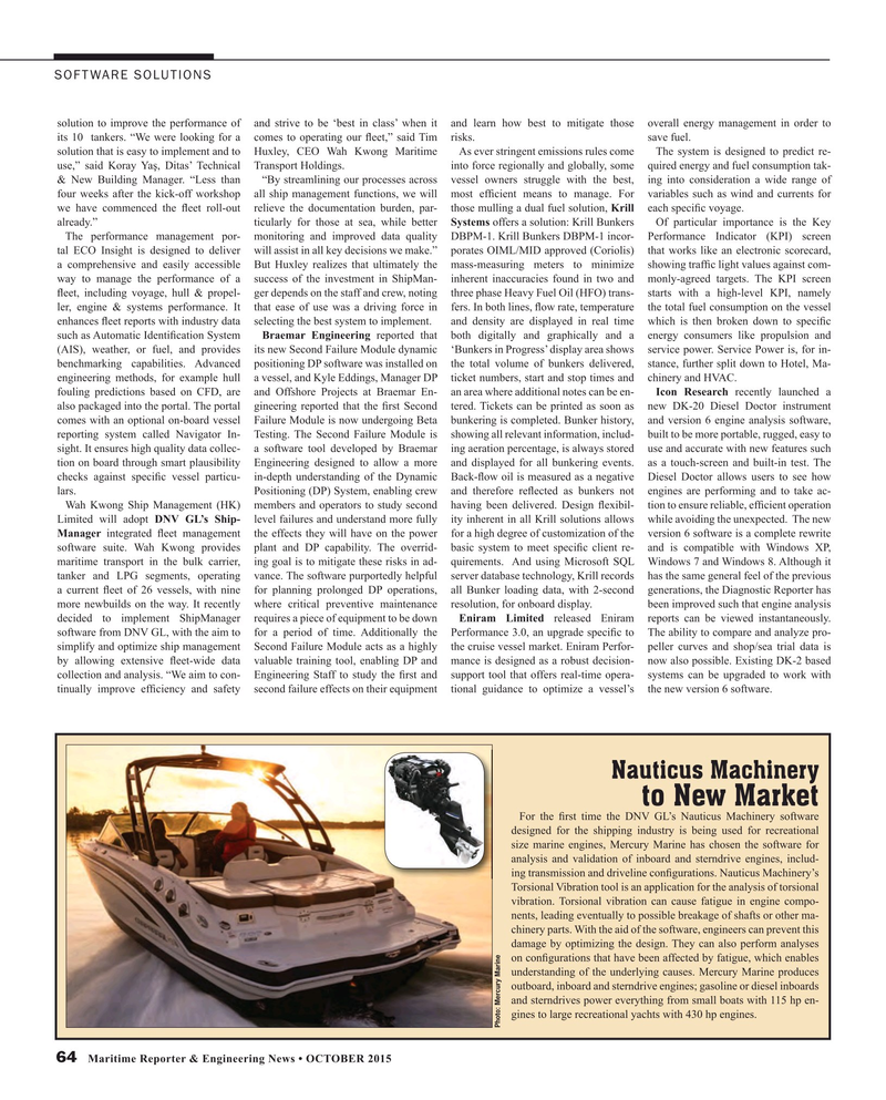 Maritime Reporter Magazine, page 64,  Oct 2015