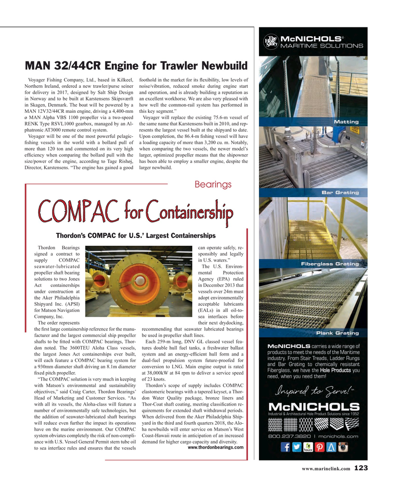 Maritime Reporter Magazine, page 123,  Nov 2015