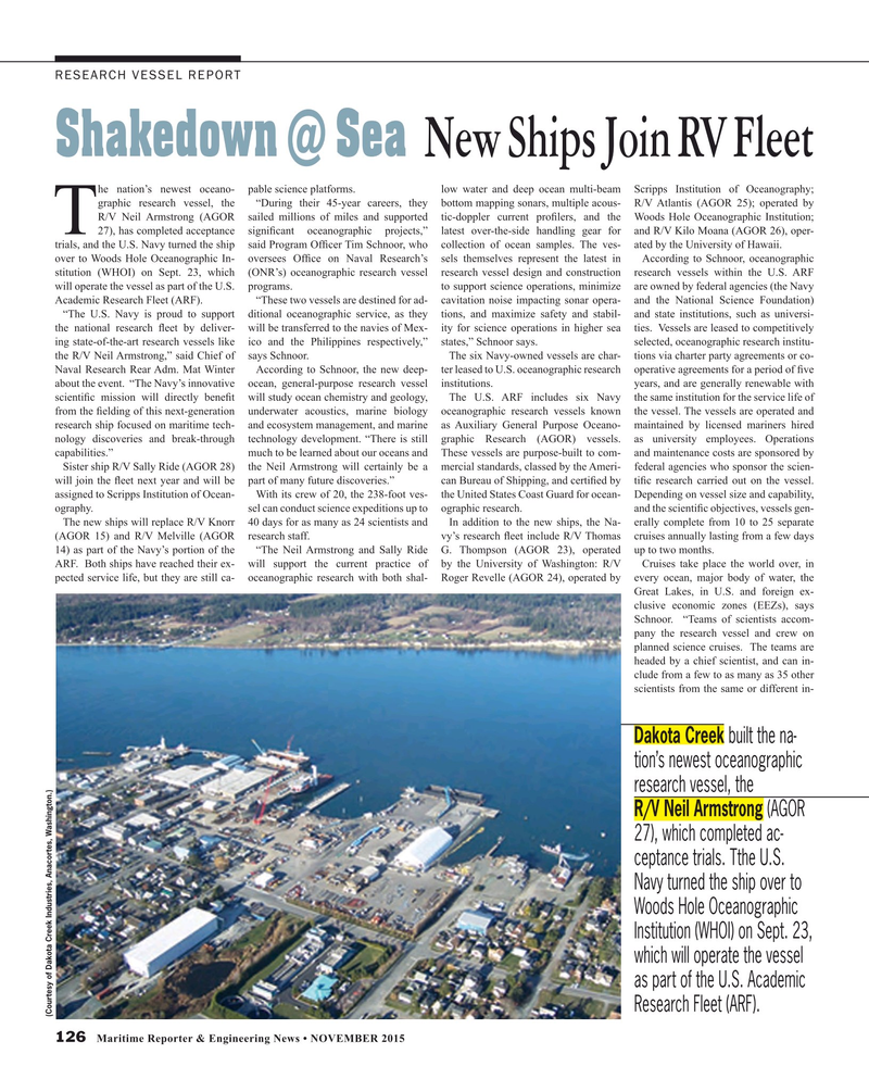 Maritime Reporter Magazine, page 126,  Nov 2015
