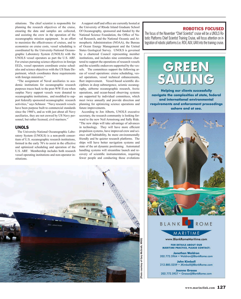 Maritime Reporter Magazine, page 127,  Nov 2015