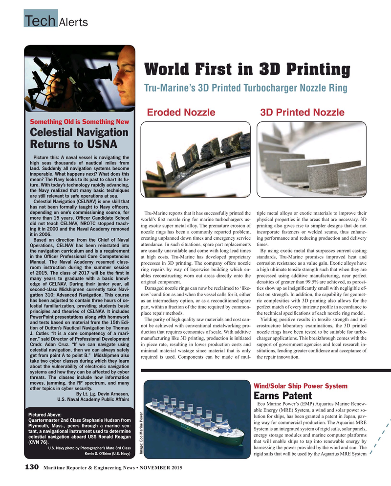 Maritime Reporter Magazine, page 130,  Nov 2015