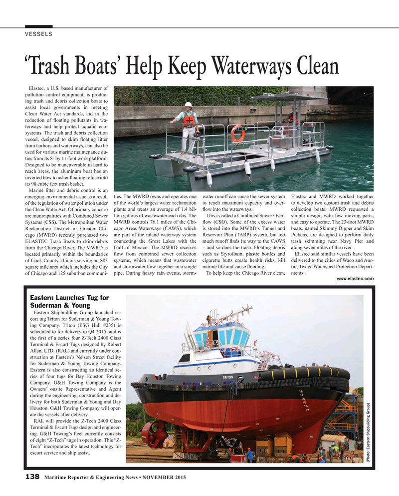 Maritime Reporter Magazine, page 138,  Nov 2015