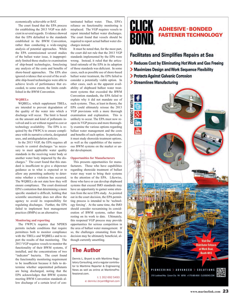 Maritime Reporter Magazine, page 23,  Nov 2015