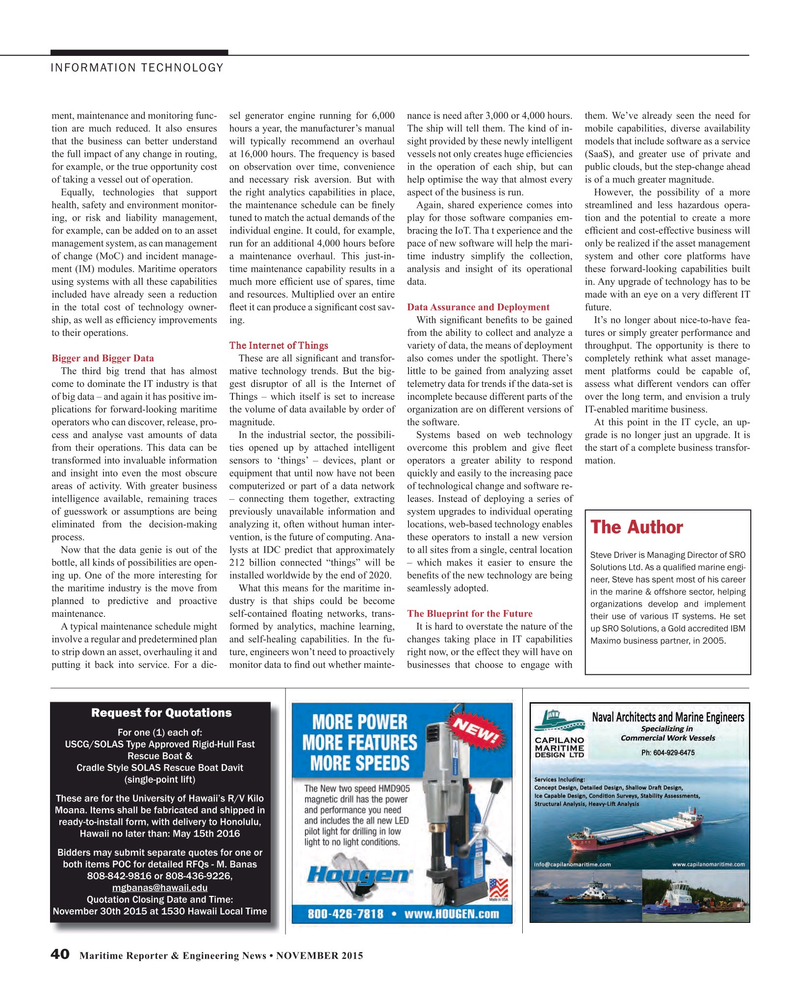 Maritime Reporter Magazine, page 40,  Nov 2015