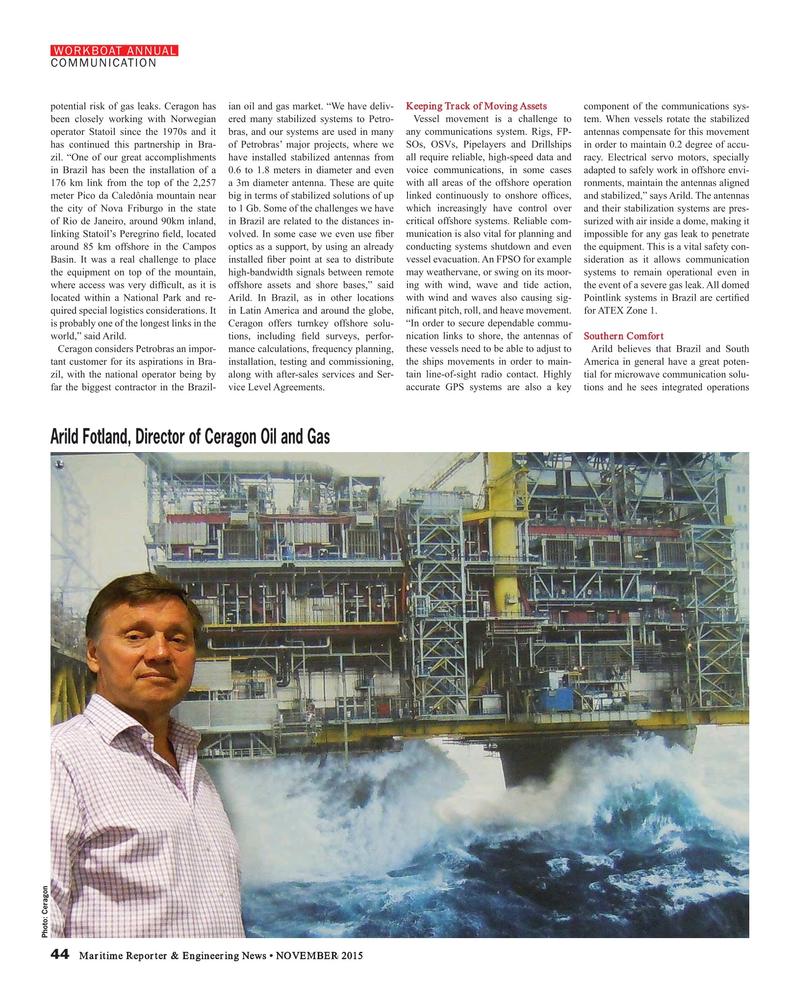 Maritime Reporter Magazine, page 44,  Nov 2015