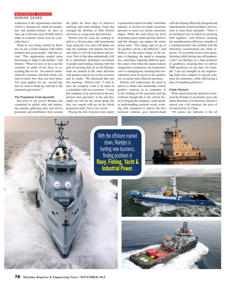 Maritime Reporter Magazine, page 78,  Nov 2015