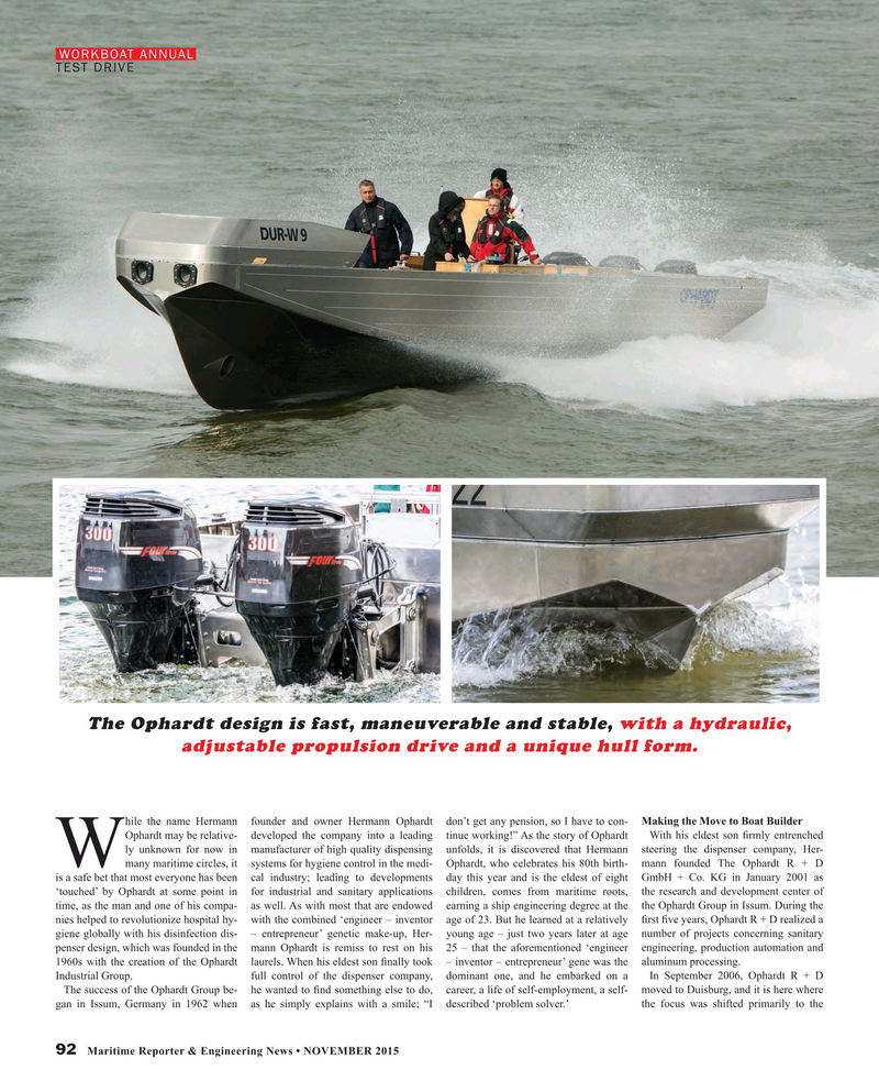 Maritime Reporter Magazine, page 92,  Nov 2015