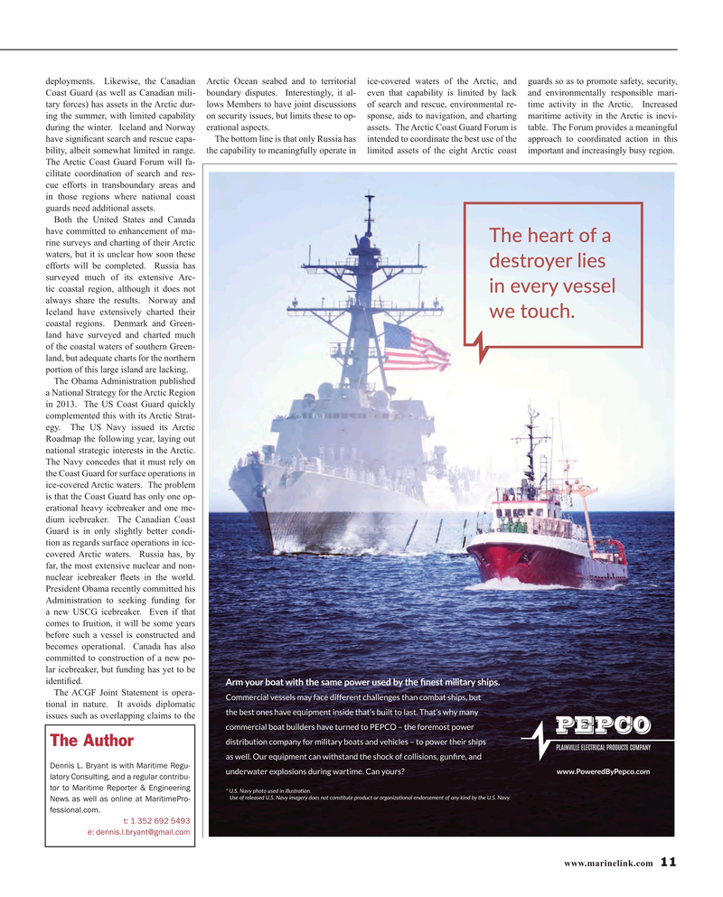 Maritime Reporter Magazine, page 11,  Dec 2015