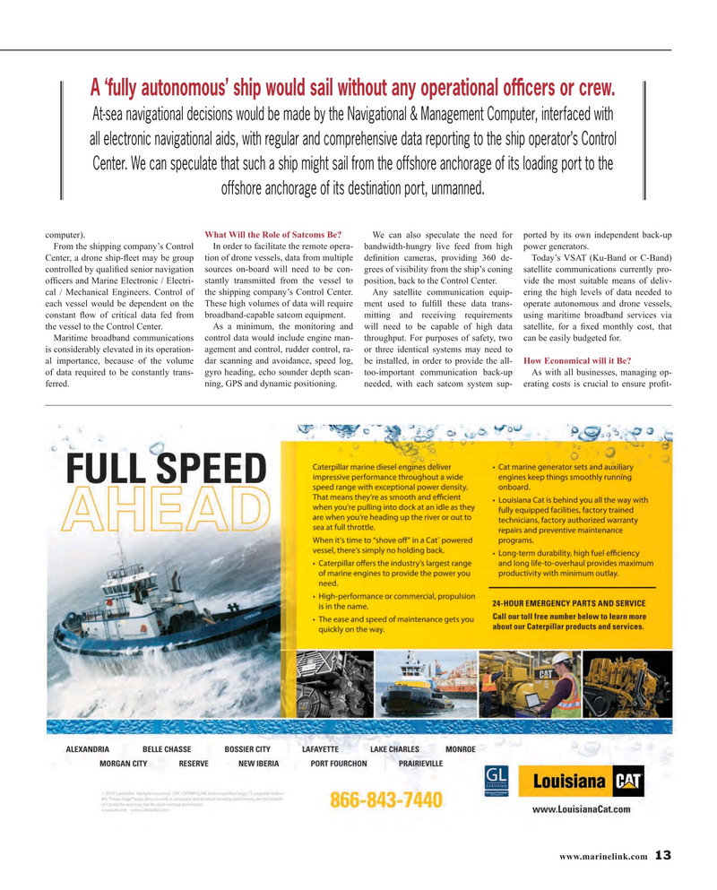 Maritime Reporter Magazine, page 13,  Dec 2015