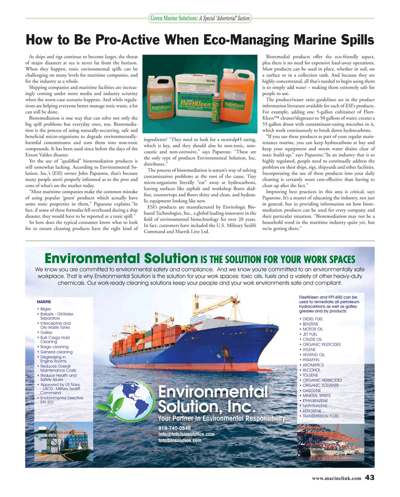 Maritime Reporter Magazine, page 43,  Dec 2015