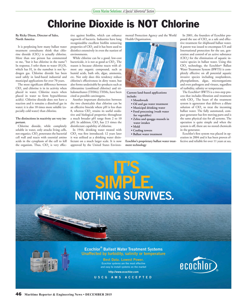 Maritime Reporter Magazine, page 46,  Dec 2015