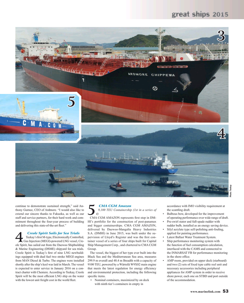 Maritime Reporter Magazine, page 53,  Dec 2015