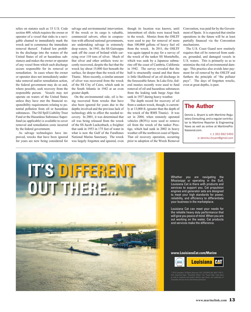 Maritime Reporter Magazine, page 13,  Jan 2016