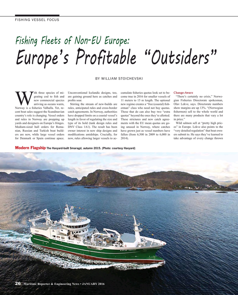 Maritime Reporter Magazine, page 26,  Jan 2016