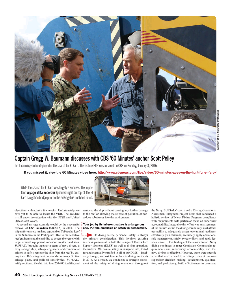 Maritime Reporter Magazine, page 40,  Jan 2016
