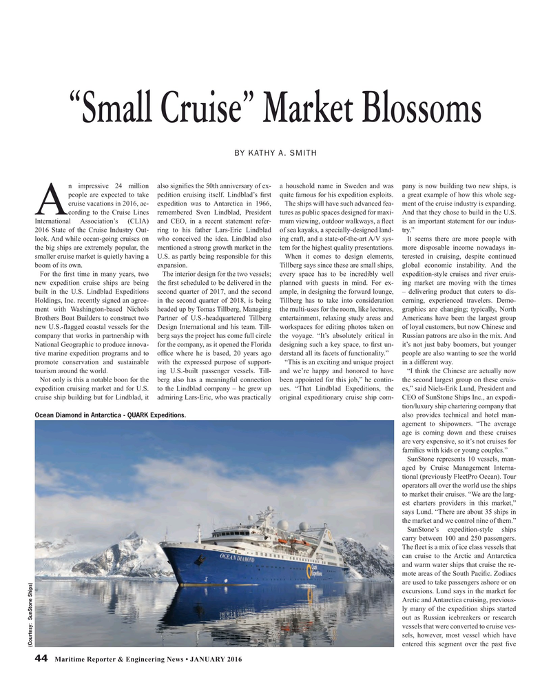 Maritime Reporter Magazine, page 44,  Jan 2016