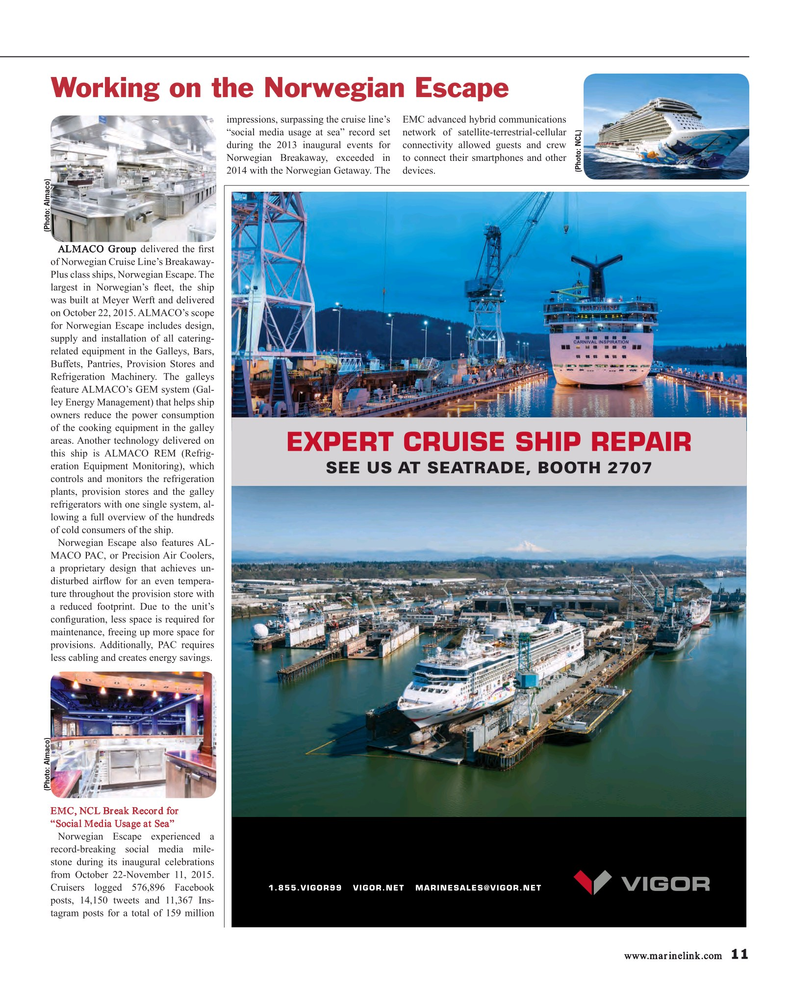Maritime Reporter Magazine, page 11,  Feb 2016