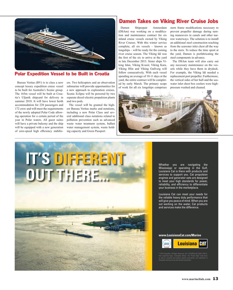 Maritime Reporter Magazine, page 13,  Feb 2016