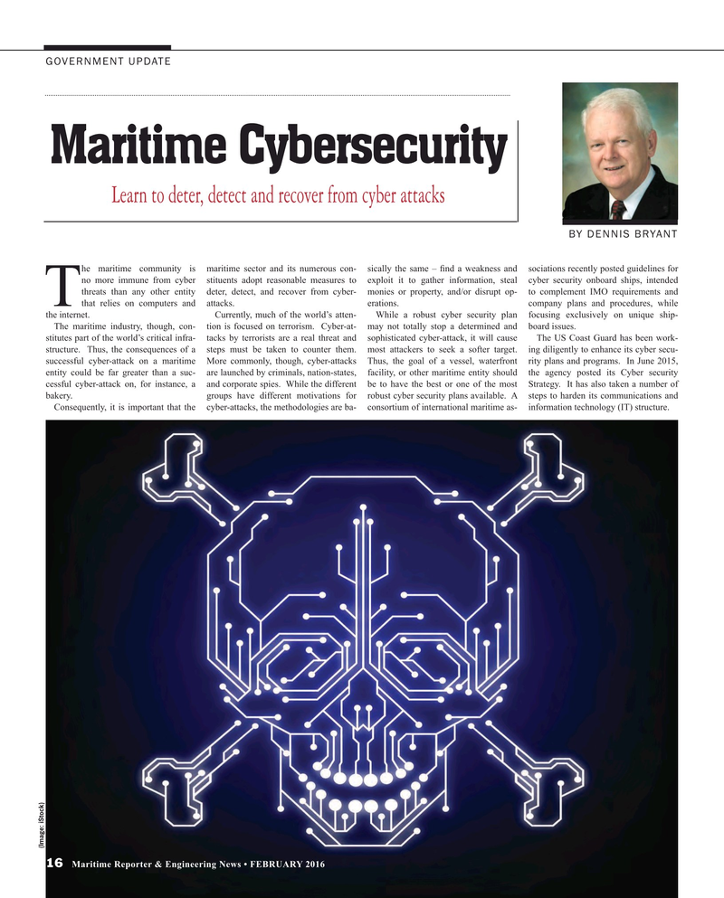 Maritime Reporter Magazine, page 16,  Feb 2016