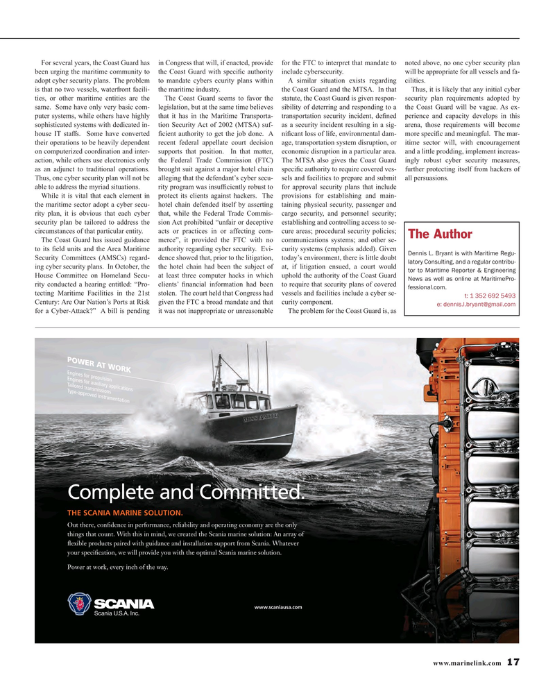 Maritime Reporter Magazine, page 17,  Feb 2016