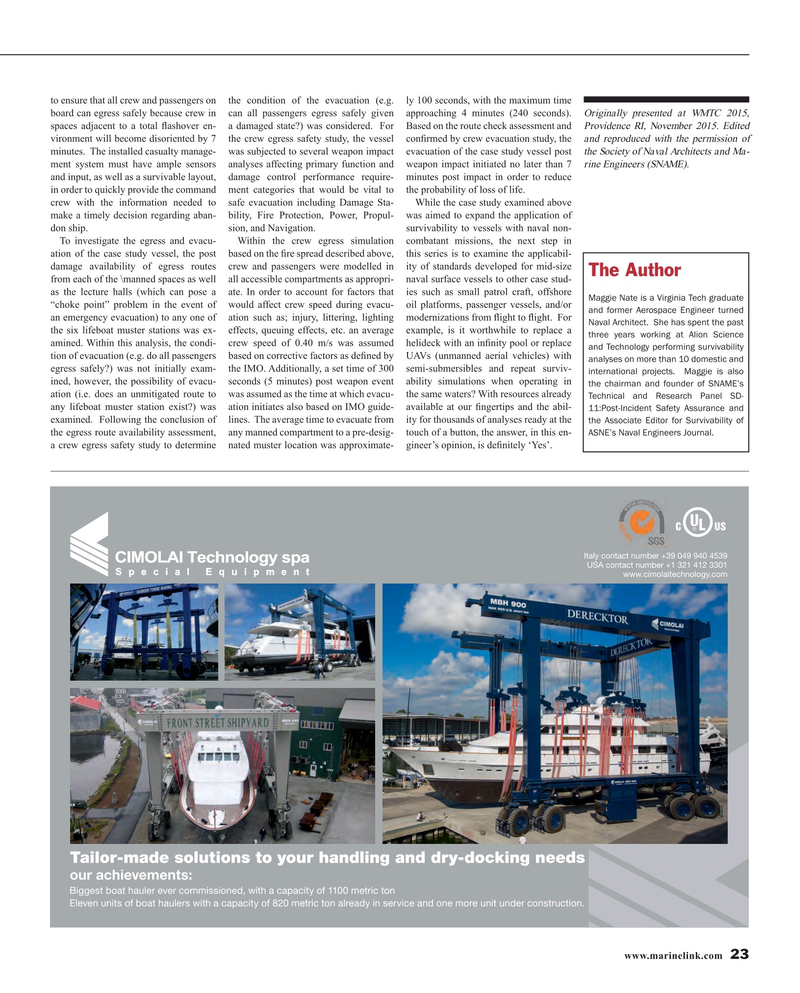 Maritime Reporter Magazine, page 23,  Feb 2016