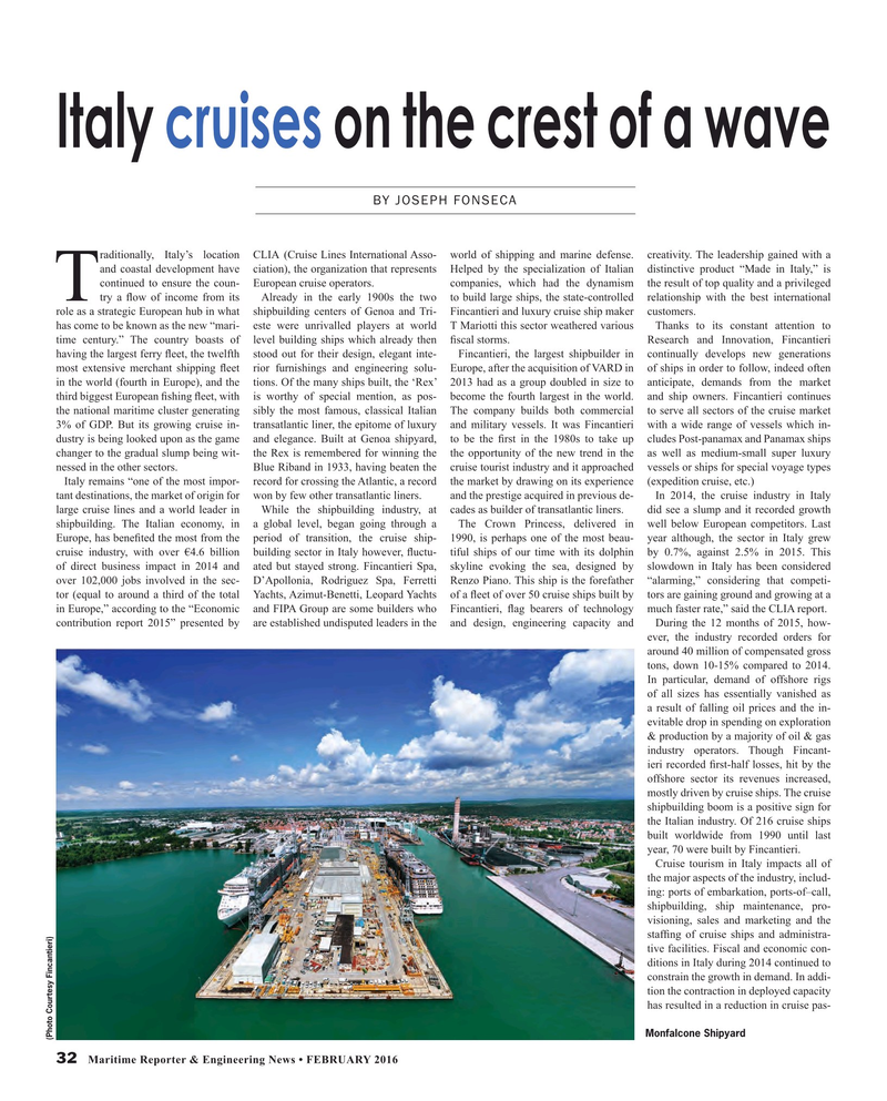 Maritime Reporter Magazine, page 32,  Feb 2016