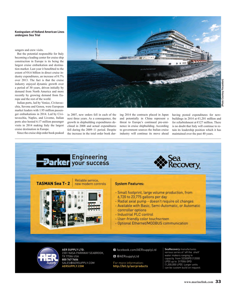 Maritime Reporter Magazine, page 33,  Feb 2016