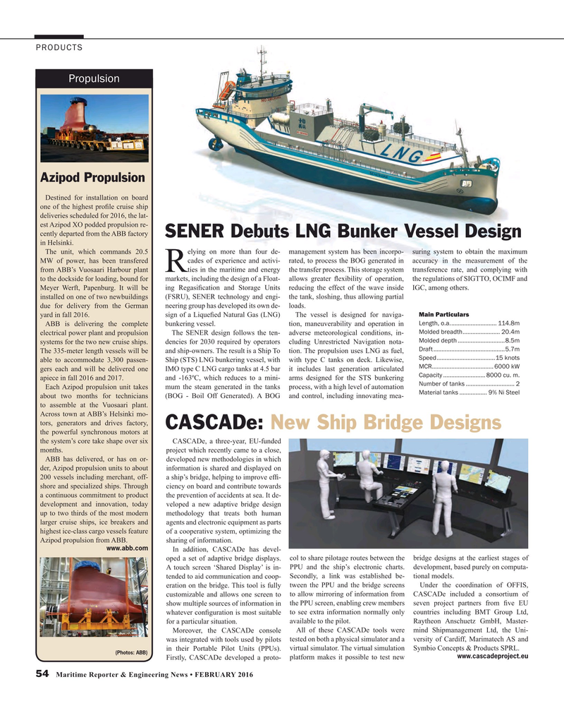 Maritime Reporter Magazine, page 54,  Feb 2016