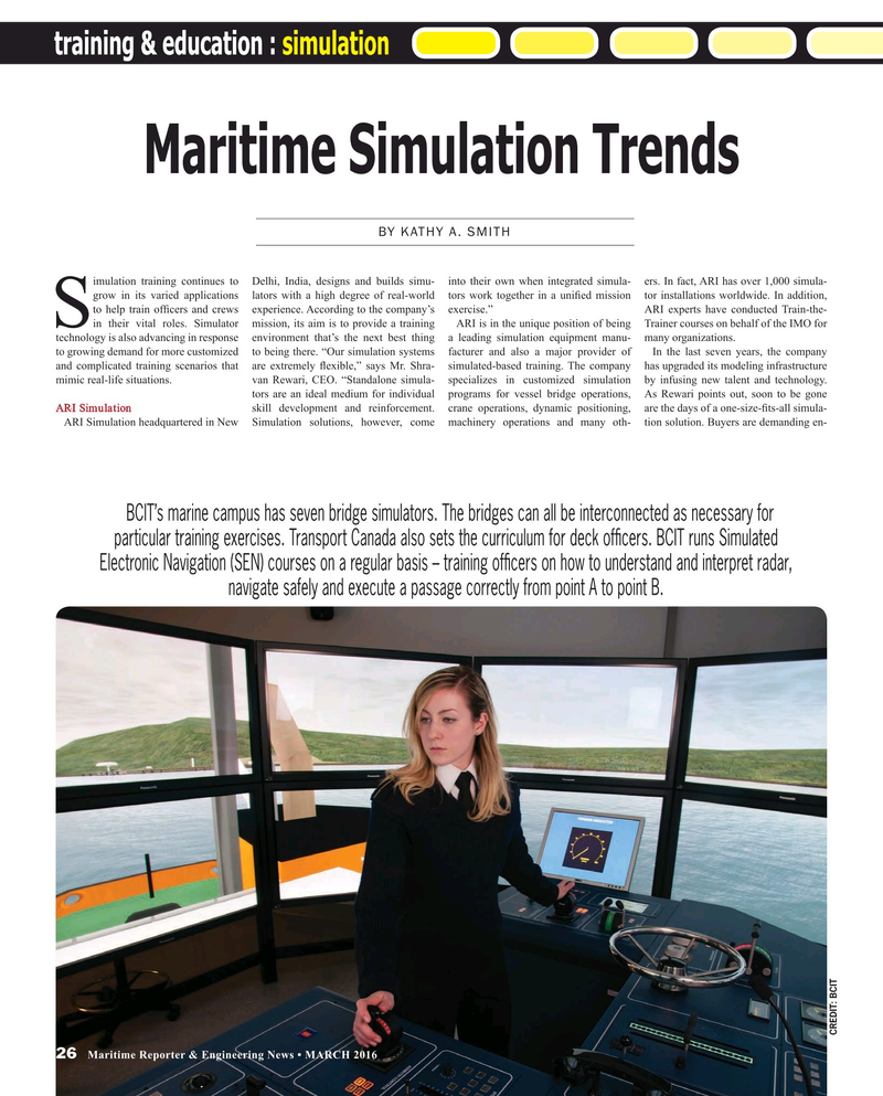 Maritime Reporter Magazine, page 26,  Mar 2016