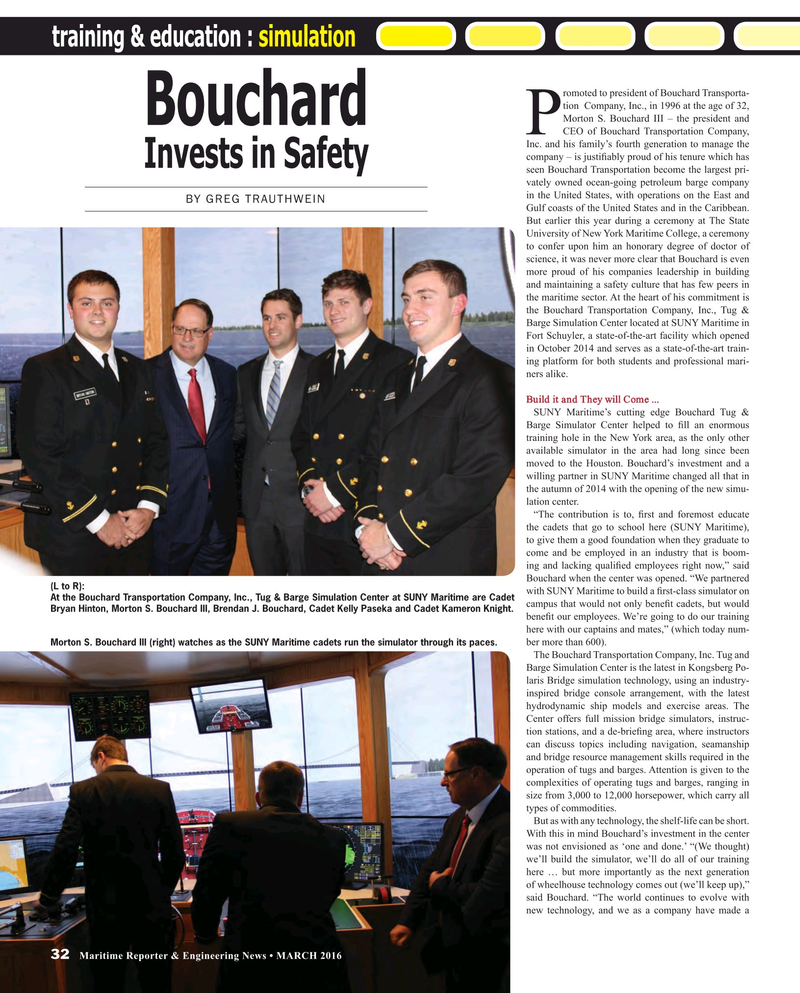 Maritime Reporter Magazine, page 32,  Mar 2016