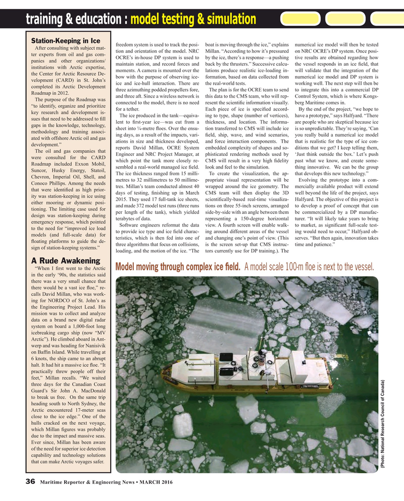 Maritime Reporter Magazine, page 36,  Mar 2016