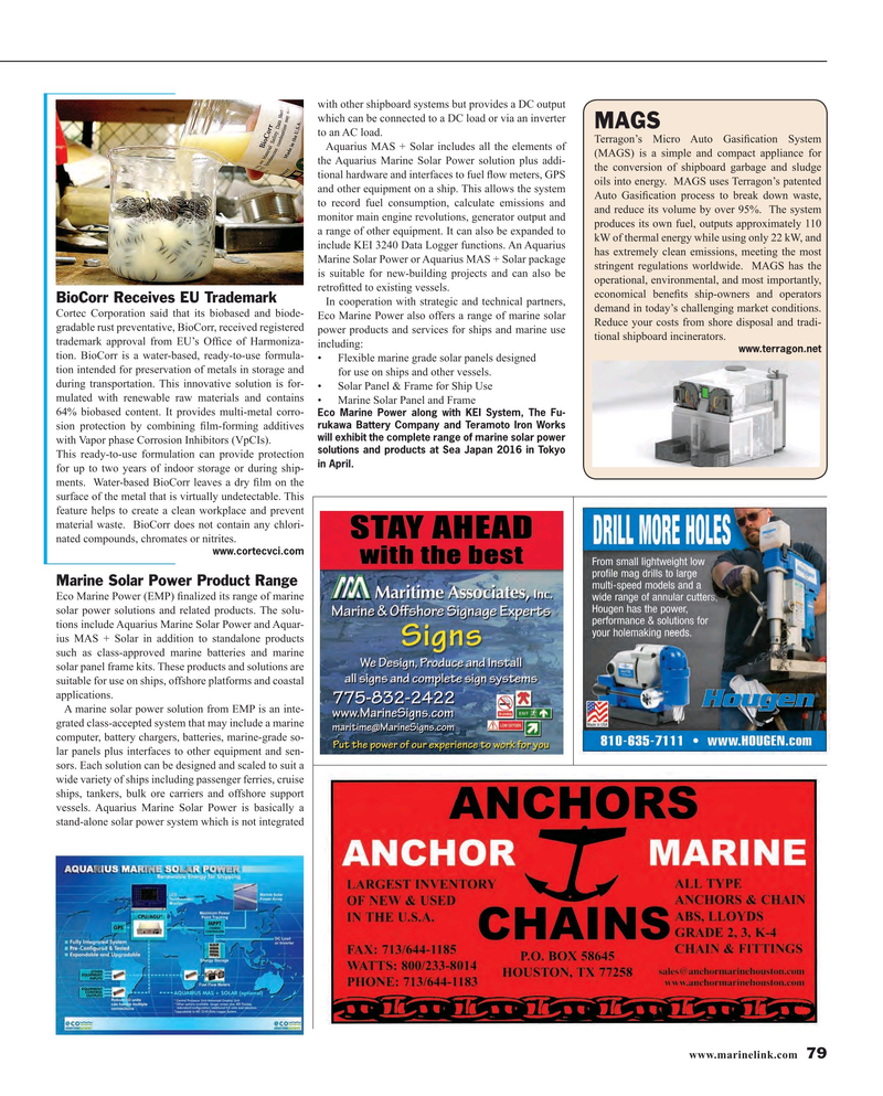 Maritime Reporter Magazine, page 79,  Mar 2016