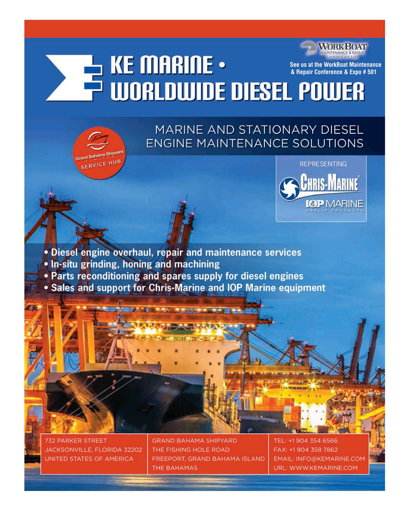 Maritime Reporter Magazine, page 3rd Cover,  Mar 2016