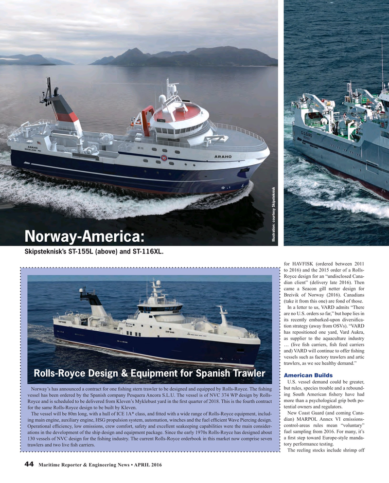 Maritime Reporter Magazine, page 44,  Apr 2016