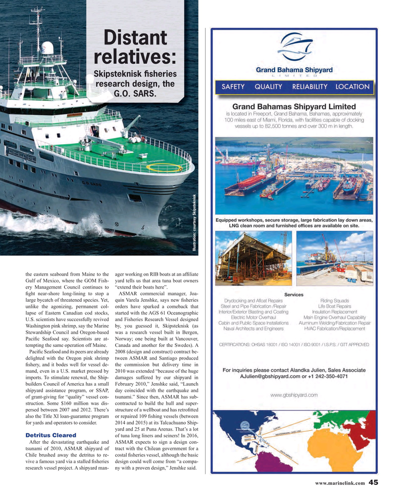 Maritime Reporter Magazine, page 45,  Apr 2016