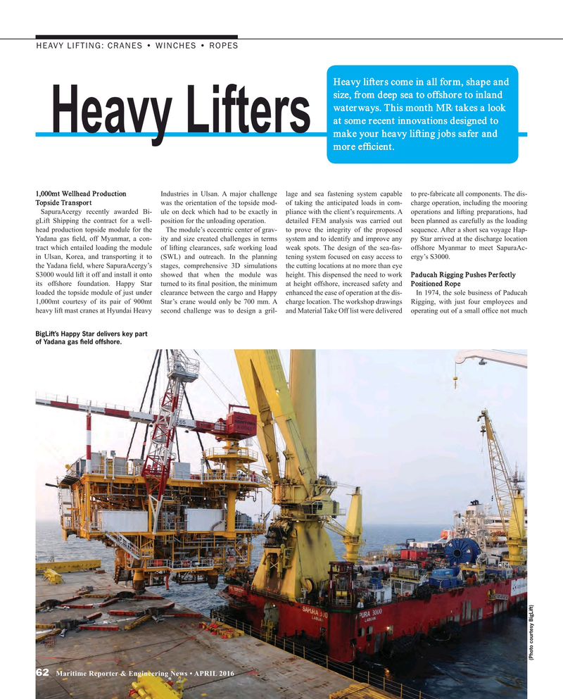 Maritime Reporter Magazine, page 62,  Apr 2016