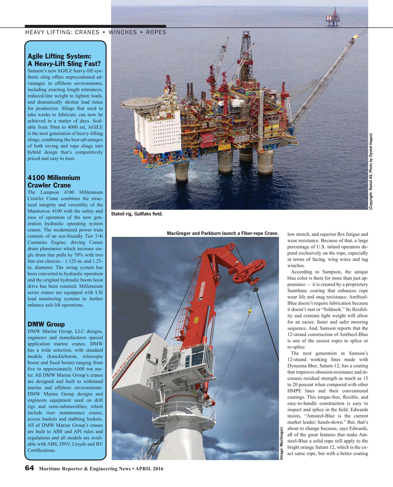 Maritime Reporter Magazine, page 64,  Apr 2016