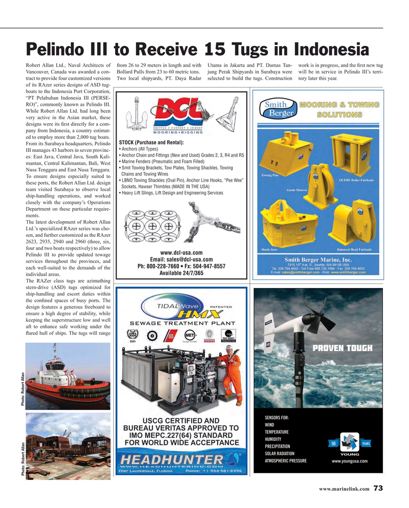 Maritime Reporter Magazine, page 73,  Apr 2016