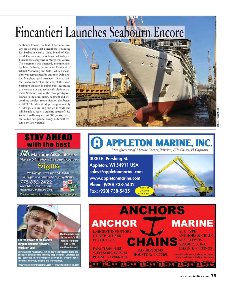 Maritime Reporter Magazine, page 75,  Apr 2016