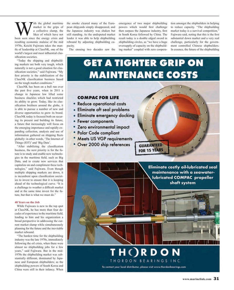 Maritime Reporter Magazine, page 31,  May 2016